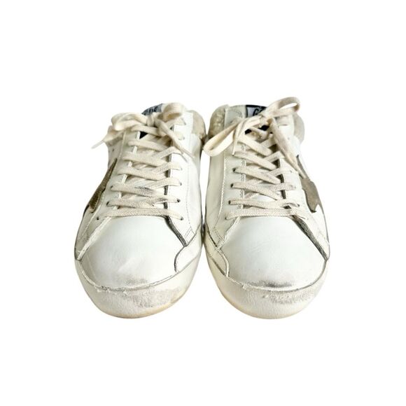 🔃Golden Goose Super Star Distressed Leather Shearling Lined Men’s Sneakers - Picture 4 of 10